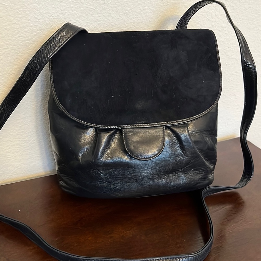 Vintage Russell & Bromley Blue Leather Woman Bag, Shoulder Handbag, Retro Purse